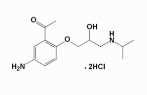 1-[5-amino-2-[(2RS)-2-hydroxy-3-[(1-methylethyl)amino]propoxy]phenyl]ethanone